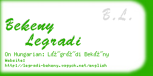 bekeny legradi business card